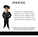 Fantasia Policial Infantil + Boi Preto Bope PP (veste 2 anos)