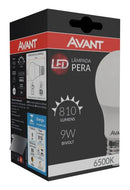 10 Lâmpadas Avant Led 9w Bulbo 6500k Branco Frio Luz Branco-frio