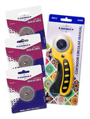 Cortador Circular 45mm Lanmax + 3 Lamina Extra Tecido Papel