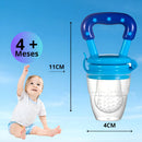 Chupeta Mordedora Frutas Alimentar Bebê Bico Silicone