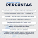 Torneira Esfera Jardim Quintal Tanque Metal Inox 1/2 X 3/4 Prateado Cromado Fosco Prateado