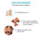 Kit Completo Dilatador Nasal Magnético 30 Adesivo Respiratório Melhore A Respiração