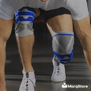 Kit 2 Joelheiras Articulada Compressão Ortopédica Crossfit Alivia Patelar Dor Joelho Proteção Perna Tamanho G