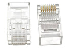 Pacote C/10 Conector Rj45 Cat5e Banho De Ouro Cabo Rede - LINK+