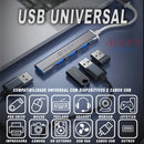 Hub Usb 4 Portas 3.0 Macbook Cabo Extensor Adaptador Mesa Computador Várias Portas 3.0 e 2.0 Pc Notebook Impressora Switch Ayann