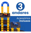 Posto De Gasolina Garagem 3 Andares Pais & Filhos Carrinho Brinquedo Infantil Corrida