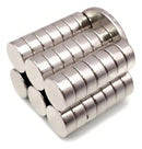 Kit com 20 Ímãs de Neodímio 10x4mm N35 Super Forte – Fixação Segura e Alta Resistência Magnética