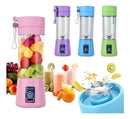 Mini Liquidificador Portátil Shake Cup Suco + Cabo Usb Cor Rosa