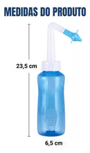 Higienizador Lavador Nasal Lavagem Ducha Sinusite Cor Azul