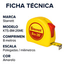 Trena De Bolso 8 Metros - Starrett - Kts1-8me-s