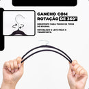 Vittak Kit 50 Cabides Veludo Infantil Slim Ultrafino Cor Preto