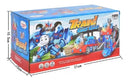 Trem Trenzinho Thomas TK - 1177 Vira Robô Musical Com Luz E Som Cor Azul Toy King