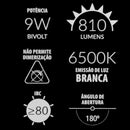 Kit 20 Lâmpada Led 9w Bulbo E27 Branco Frio 6500k Avant Luz Branco-frio