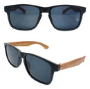 Óculos De Sol Bambu Quadrado Masculino Clássico Praia