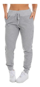 Kit 2 Calça Moletom Slim Jogger Com Bolso Fe Cinza+Chumbo M