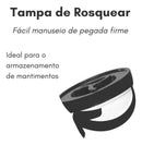 Kit 12 Peças Pote Porta Alimento Tampa Rosca 500ml Freebpa Cor Preto