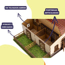 Mini Estábulo Minha Fazendinha de Brinquedos Mdf Criativa