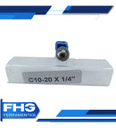 Lima Rotativa Cilíndrica Metal Duro 10mm Abaulada Haste 1/4