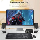 Switch Chaveador E Seletor Usb Kvm Hdmi 2 Portas Mouse Teclado