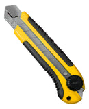 Estilete Profissional Largo 25mm Empunhadura Emborrachada Trava Lâmina Reforçado