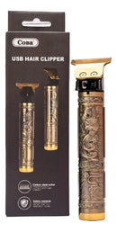 Clippers Dragon Retro Profissionais Para Cabelo E Barba Cor Bege