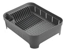 Escorredor De Louça Pratos Plástico Ou 44x30 Trium 12 Pratos Cor Cinza