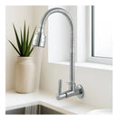 Torneira Cozinha Parede Gourmet Flexível Bica Movel Mecanismo Ceramica 1/4 Volta Mais Vendida