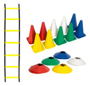Kit Funcional Agilidade 10 Chapéus 10 Cones e Escada Para Treino Completo