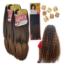 Kit 2 Cabelo Jumbo Gypsy Braids Tranças +  Ombre Dourado T2/30