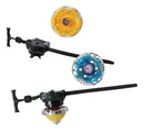 Kit 4 Beyblade Metal Led + Lançador + Arena Azul/vermelho