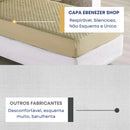 Capa De Colchão Impermeável Solteiro Matelado Protetor Antialérgico E Antiácaro Silencioso Caqui