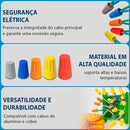 100un Conector Emenda Rápida Torção 0,8 Á 7,5mm - Amarelo