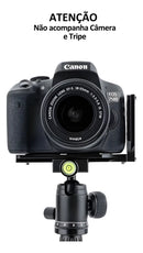 Plate Tripé Gimbal Câmera Na Vertical L Suporte Alumínio
