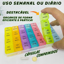 Porta Comprimidos Caixa Divisórias Estojo Remédio Suplemento