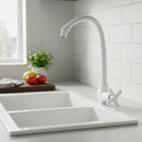 Torneira Coz Parede Bica Móvel Alta Tigre Cross 1/2 3/4 Brc Cor Branco