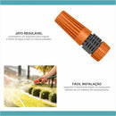 Mangueira Flex para Jardim 20 Metros Tramontina Verde/Preta PVC Engate Rosqueado e Esguicho