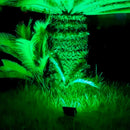 Luminária Refletor Led Holofote Slim Mini Montável 100w Preto Prova D'agua Cor Da Luz Verde - Emporio G