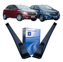 Moldura Lateral Do Para Brisa Ônix, Prisma - Kit Com 2 Peças