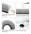 Cílios Fadvan W 5d Tamanho Único Volume Egípcio Comprimento 13 mm Cor Preto Espessura 0.07 mm Tipo de curvatura D