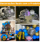 5 Balao Globo Discoteca Metalizado 4d Bexiga Festa Balada