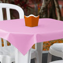 Kit Festa Toalha Para Mesa De Plástico Descar Kit Toalha Rosa