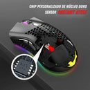 Mouse Gamer Colmeia Para Jogo Knup Rgb 7200 Dpi Cor Preto