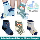 Meias Infantis Menino Menina Algodão 1 Menino 2-4 anos