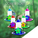 Kit 2 Bebedouro Passarinho Beija Flor Colibri Jardim 290ml