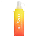 Garrafa De Água Dobrável Mole Corrida Silicone Amarelo-Laranja