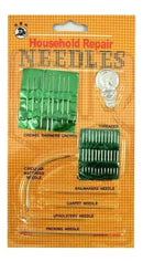 Kit Agulhas Mão Agulheiro Costura Bordar Curva 27 Peças