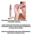 Caneta Depilador Sobrancelha Elétrico Super Premium Cor Branco