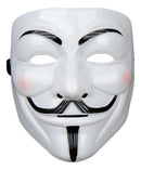 Máscara V De Vingança Anonymous Fantasia Cosplay Zangado Cor Branco VINGANCA