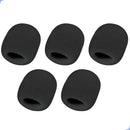 Espuma Protetora Para Microfone Preta 5 Unidades