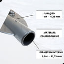 Pá De Remo Para Canoa Barco Bote Kit Par 02 Unidades Preto